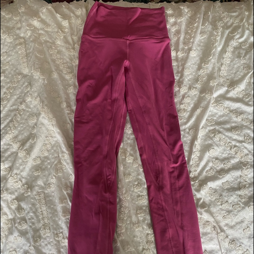 pink lychee lululemon align leggings